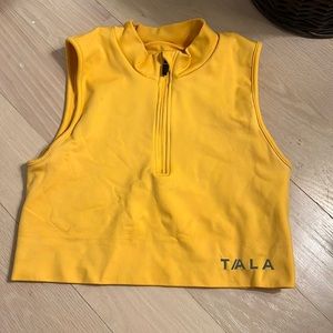 Tala half zip crop workout/leisure top